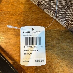 Brown and Khaki Signature Handbag